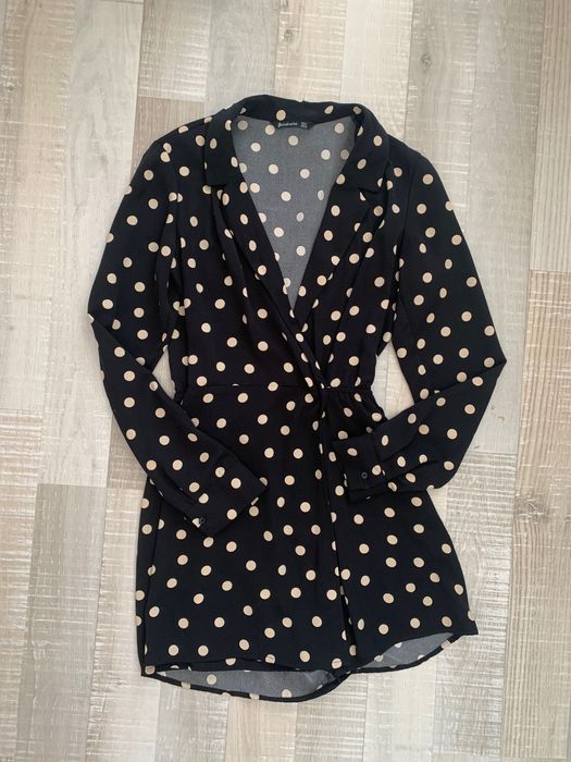Salopeta-fusta, neagra cu buline, Stradivarius, M