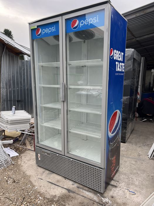 Vitrina dubla 8 polite etajere / 120cm latime