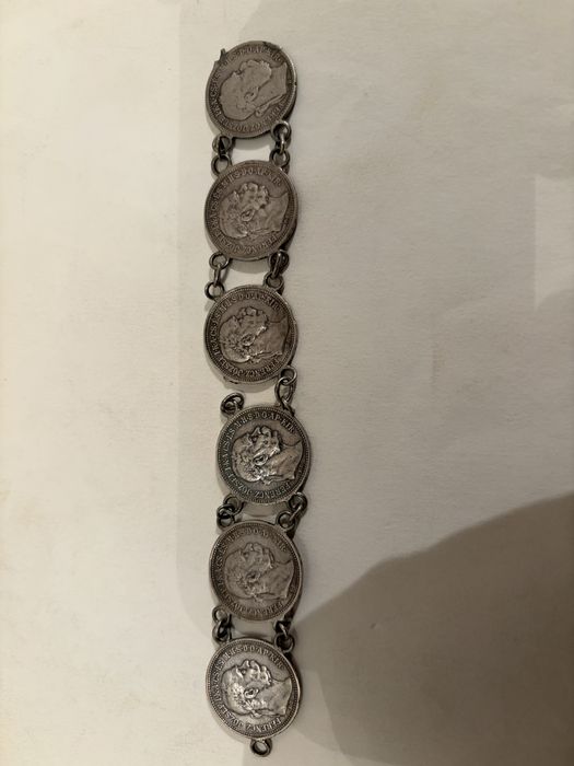Bratara rara din monede Austro-Ungare(1896-1915) - piesa de colectie