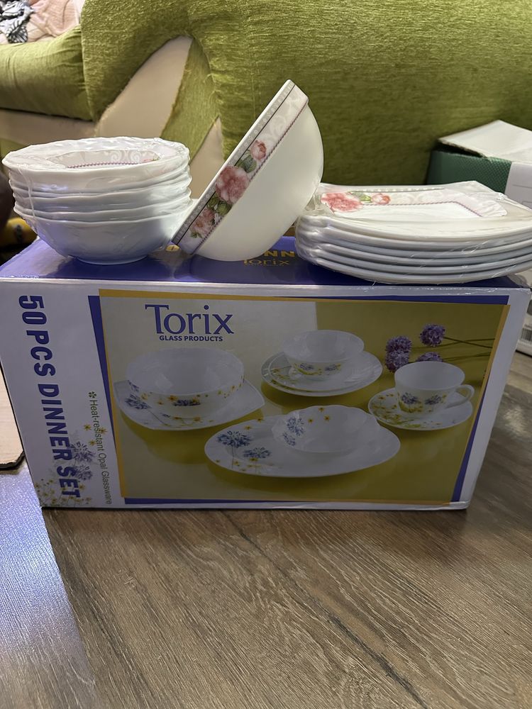 Продается комплект посуды фирмы «TORIX” из закаленного опала