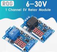 Таймер. Циклично реле за време 6-30V. Delay time adjustable relay