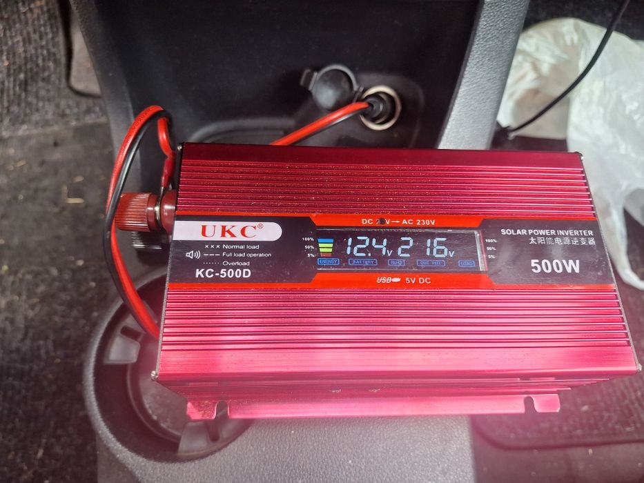 Инвертор с дисплей, 12V-220V, 500W
