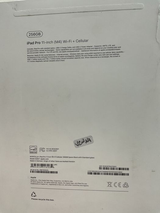 Sotuvga iPad Pro 11 M4 256GB Wi-Fi (yangi holatda) narxi:849