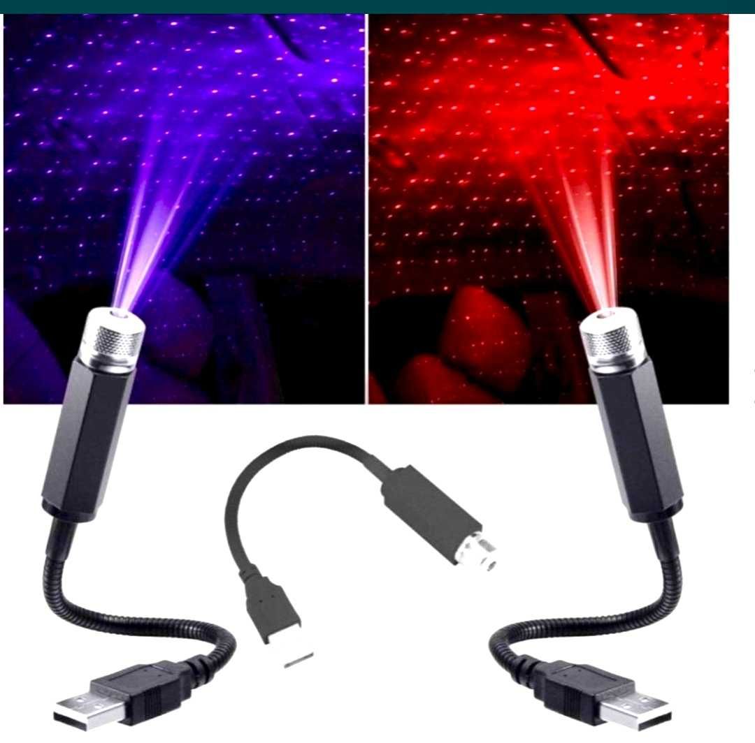 Laser ambient interior auto , laser usb acasă sau masina proiector