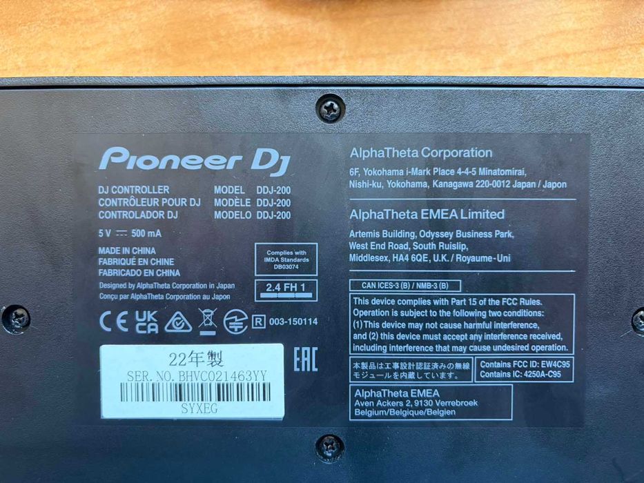 DJ Контролер PIONEER DDJ-200