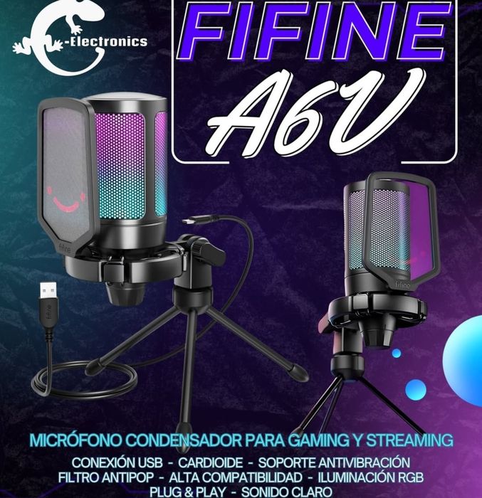 Fifine A6V+Поп Фильтр (Микрофон) СКИДКА