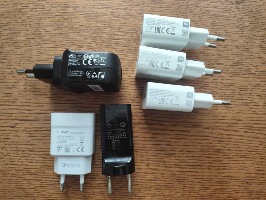 Xiaomi, Lenovo, Huawei фирменные зарядки 2A