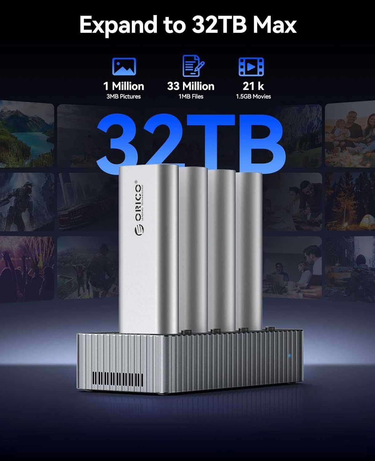 Док-Станция и офлайн дупликатор для M.2 SSD Nvme Orico IT48N-C