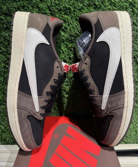 Adidasi Nike Air Jordan 1 Retro Travis Scott Low Mocha Brown