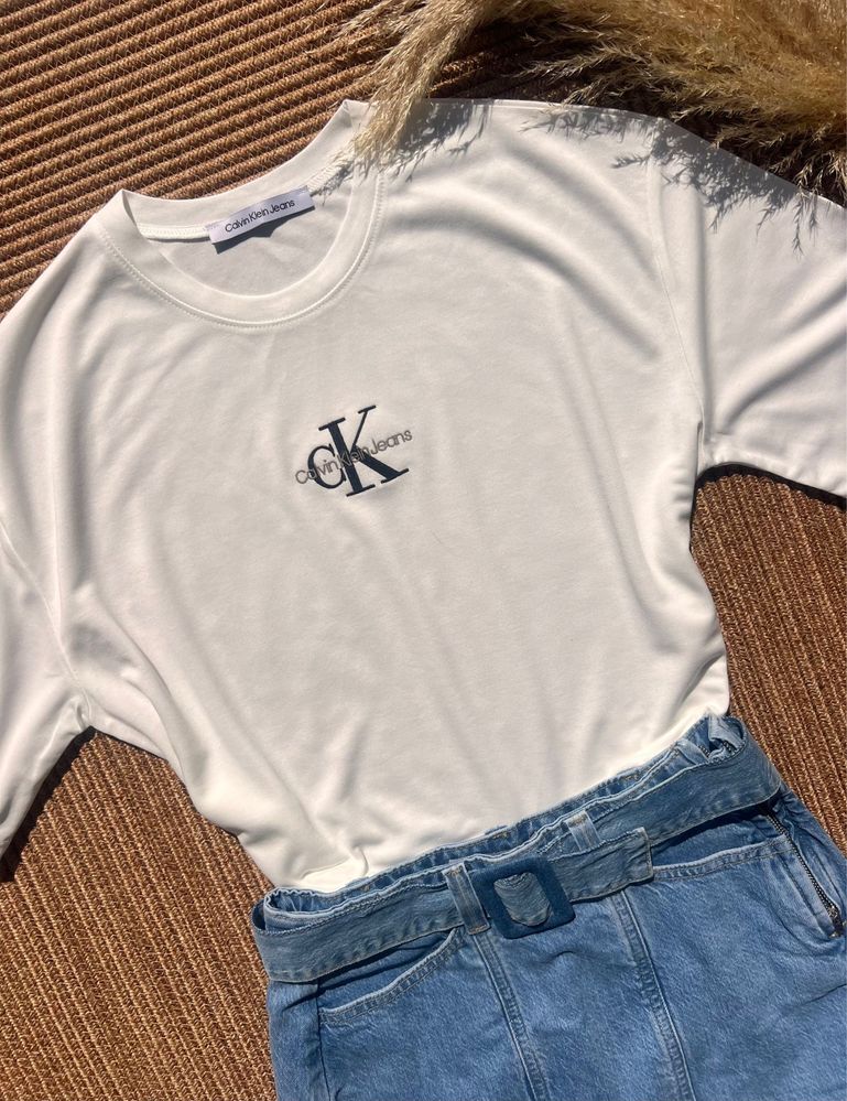 Бяла тениска Calvin Klein
