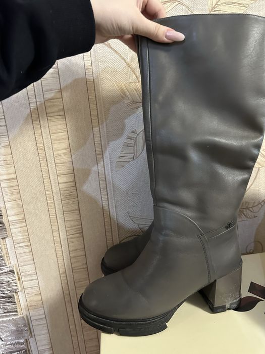 Сапоги женские, натуральная кожа