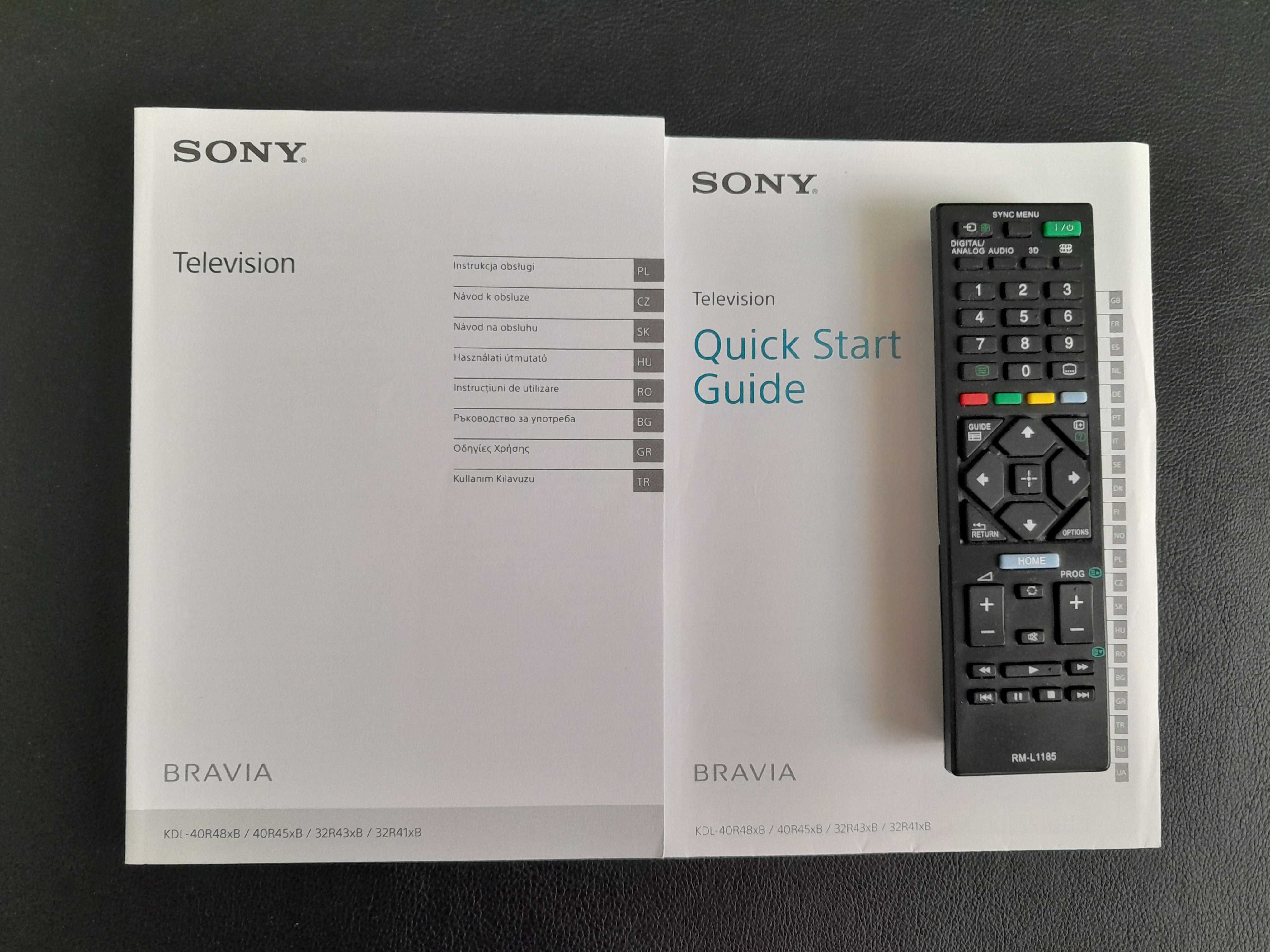 TV LED Sony Bravia, 102cm, KDL- 40R450 B, Full HD, Clasa A, non smart