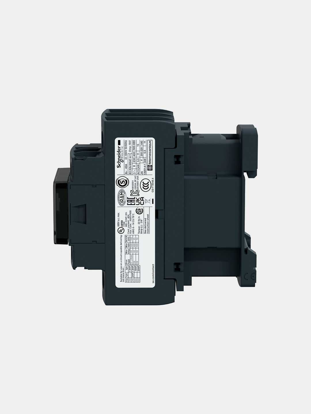 Контактор D 3P, 32А,НО+НЗ,220B 50/60ГЦ