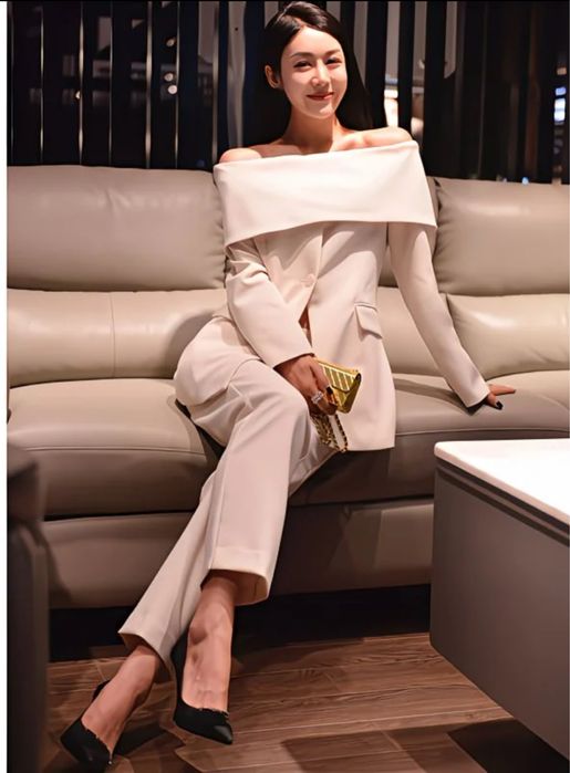 Белый костюм комплект