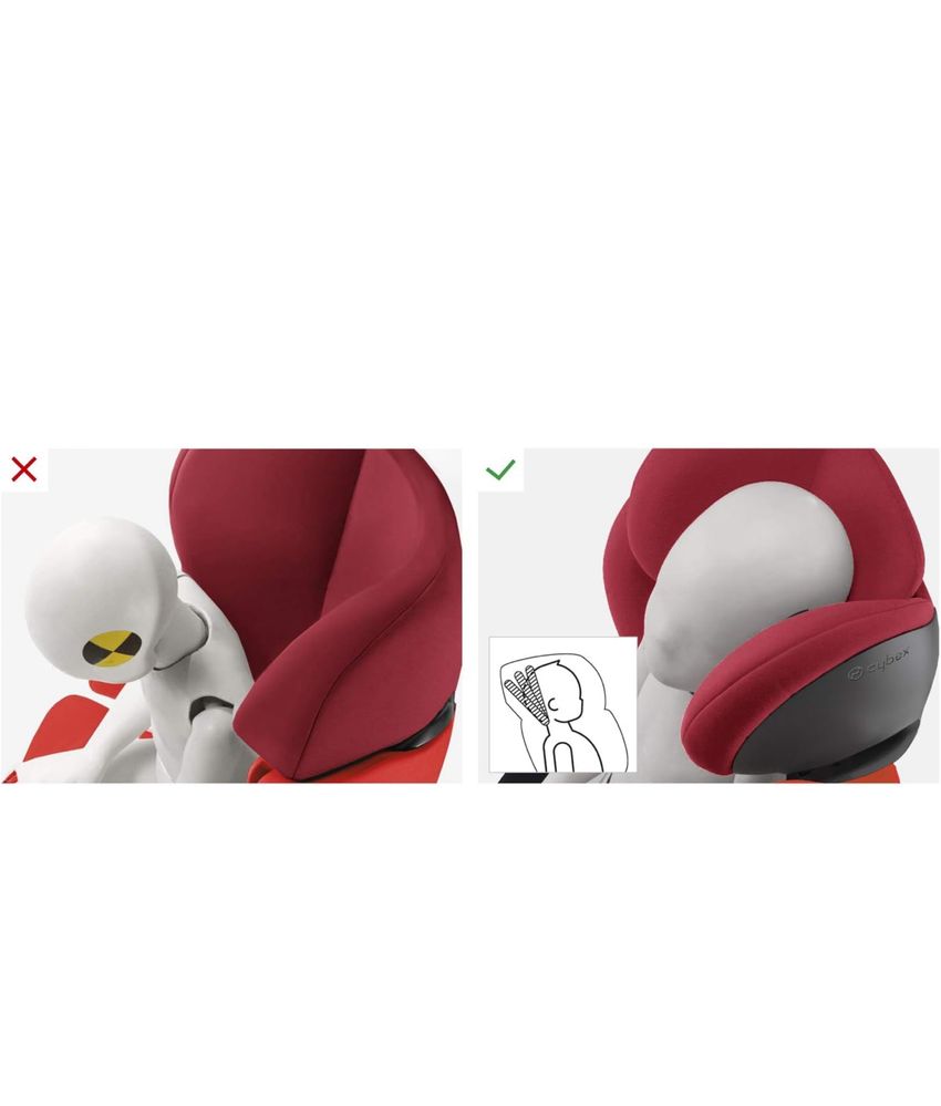 Автокресло Cybex pallas m-fix rebel red 2шт