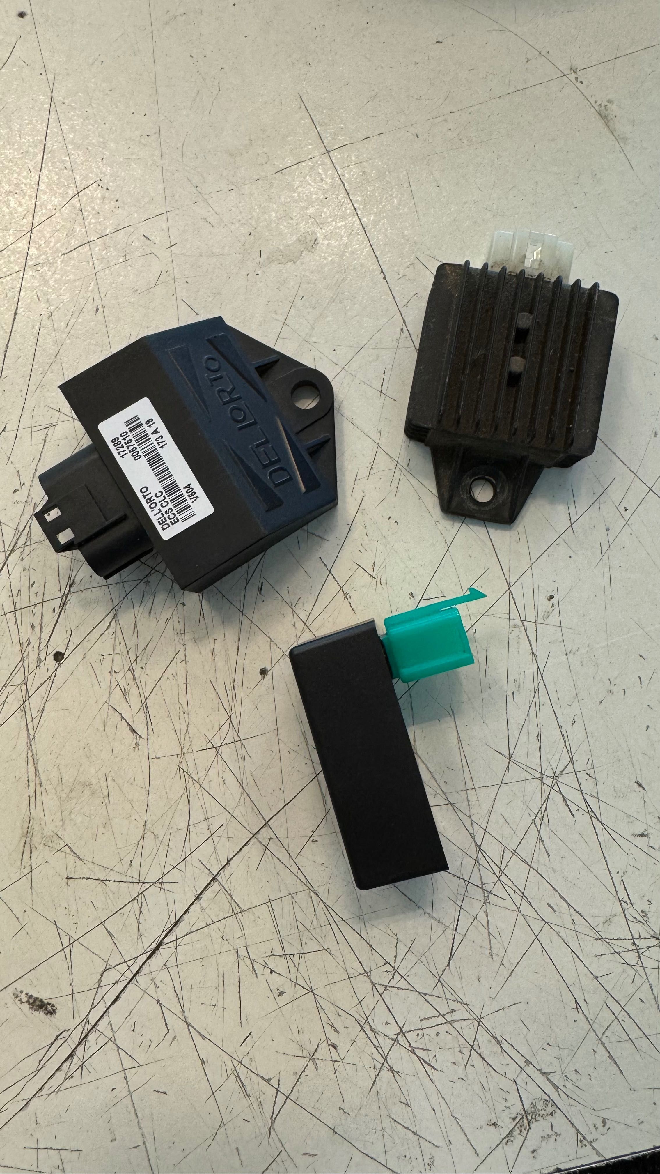 Скутер 50cc 4T електроника Dellorto ECU, CDI, реле