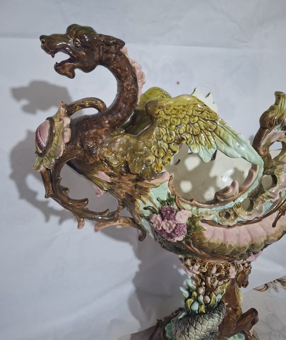 Portelan Majolica sec - XIX