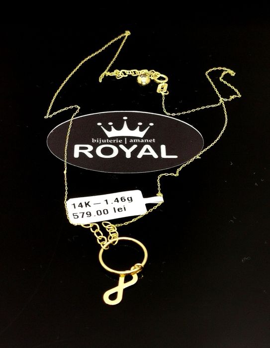Bijuteria Royal lant din aur 14k 1.46 gr