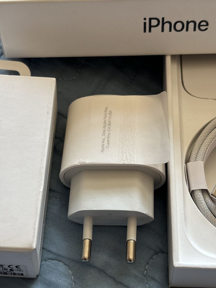 зарядка iphone 15 шнур type-c адаптер 20w айфон кабель тайпси