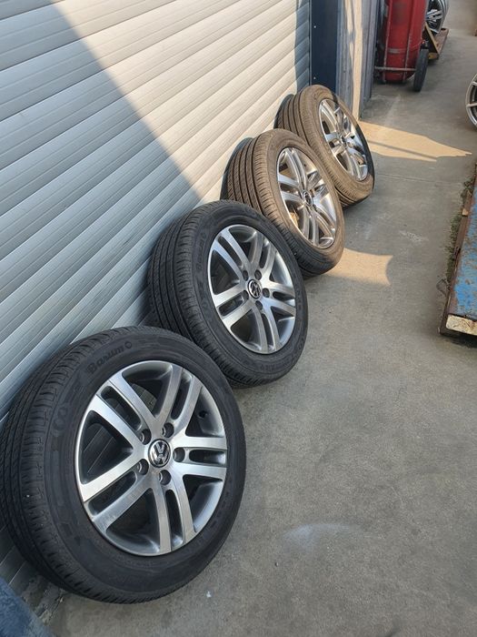 jante cu anvelope vara 205/55/16, originale pt vw golf 5,6,7,8,