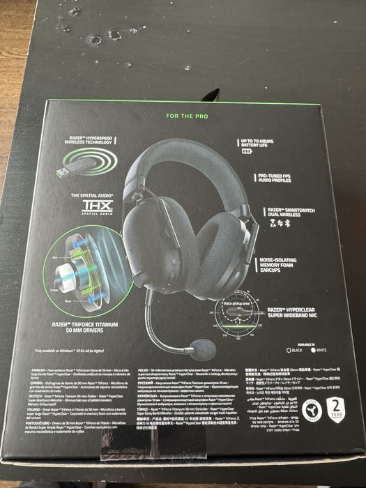 Casti Gaming Razer Blackshark V2 Pro Black 2023