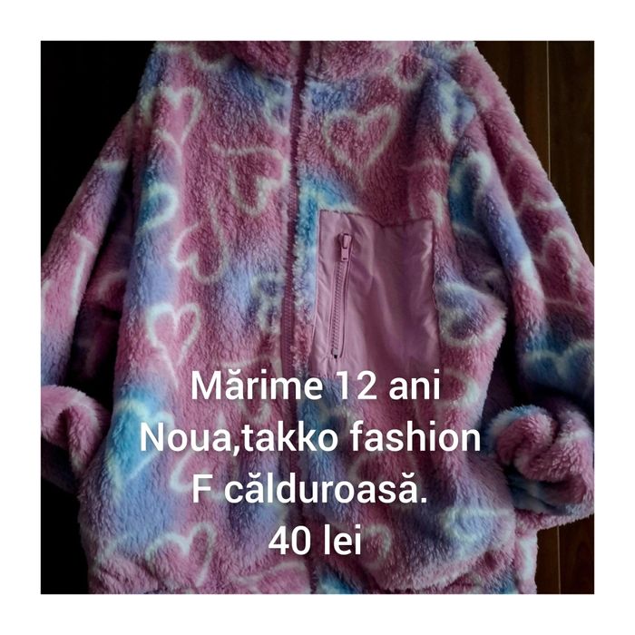 Jacheta pufoasa 11-12 ani Takko fashion