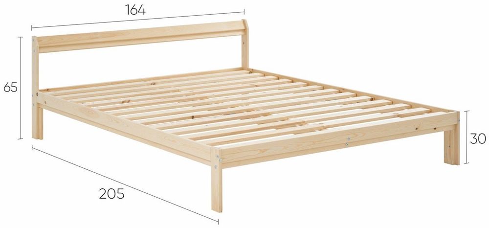 Кровать IKEA Нейден 160х205 с Матрасом IKEA ВАДСО