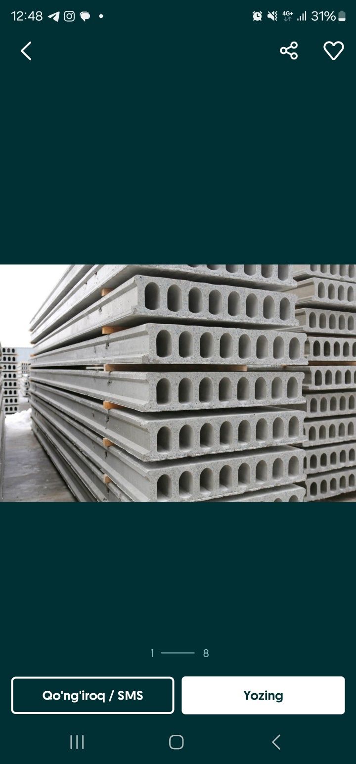 BETON PLITA 175 ming dastafkasi bepul PLITA