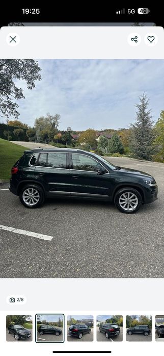 VW Tiguan 2.0 TSI 4Motion – Panoramică, Interior Alb, Full Options