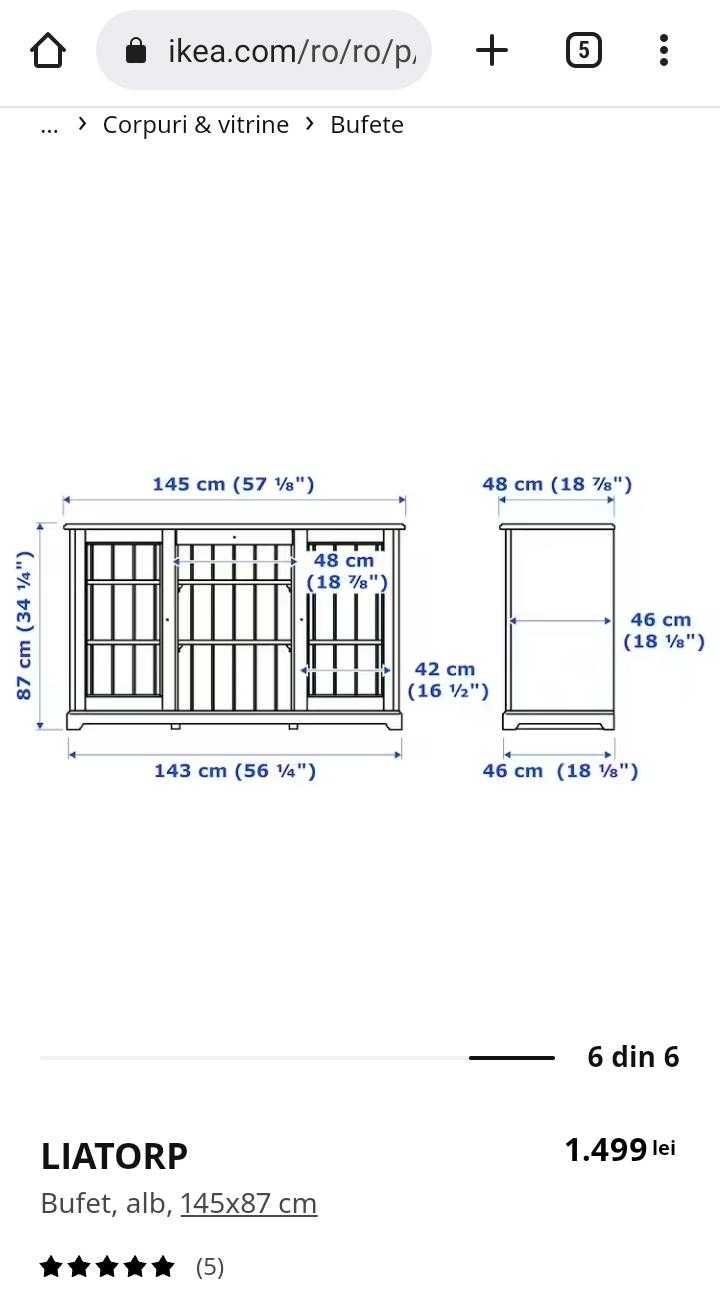 Dulap (comodă) Ikea ca nou