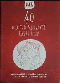 40 de lecturi pasionante pentru liceu, antologie de texte