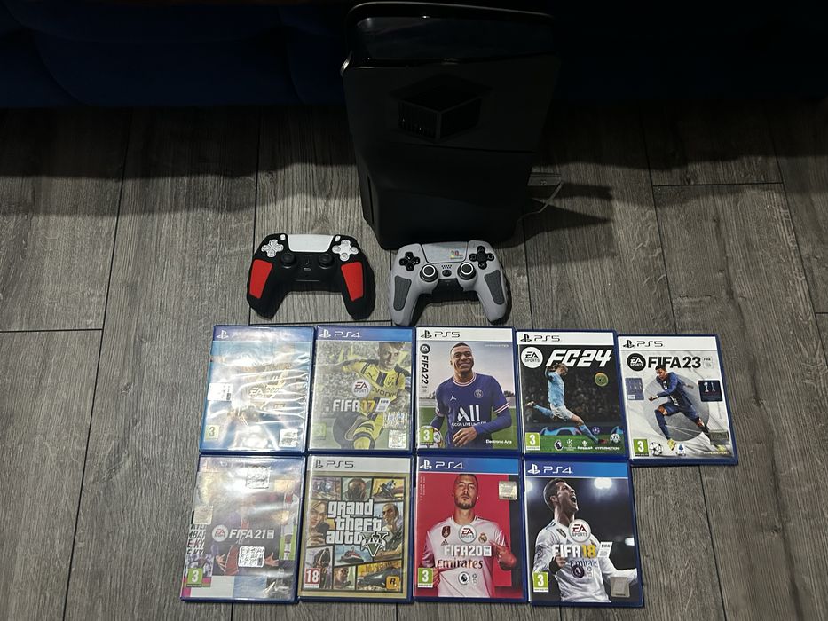 Vând PS5+FIFA 17-24, GTA 5