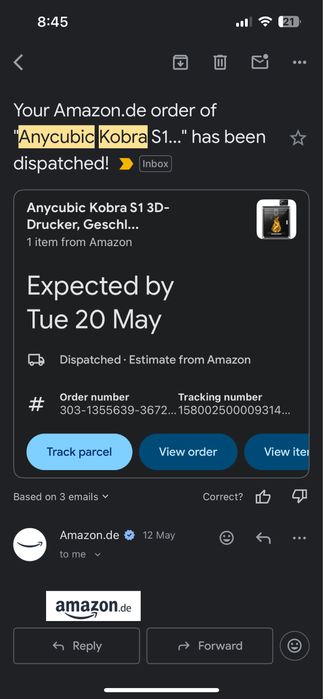 Anycubic Kobra S1 + Creality dryier + filament
