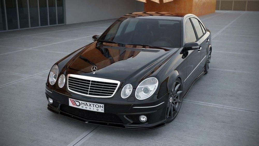 Спойлер за предна amg броня maxton design за mercedes benz w211 (2003-
