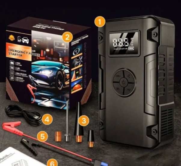Стартерно устройство / Jump Starter с компресорс компресор, Powerbank