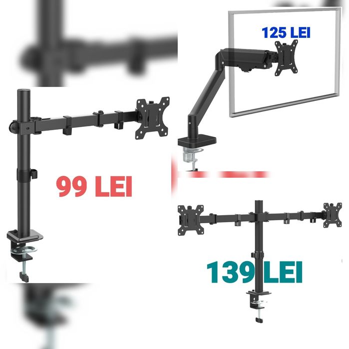 Suport Monitor Birou Suport 2 Monitoare Suport Birou Monitor Monitoare