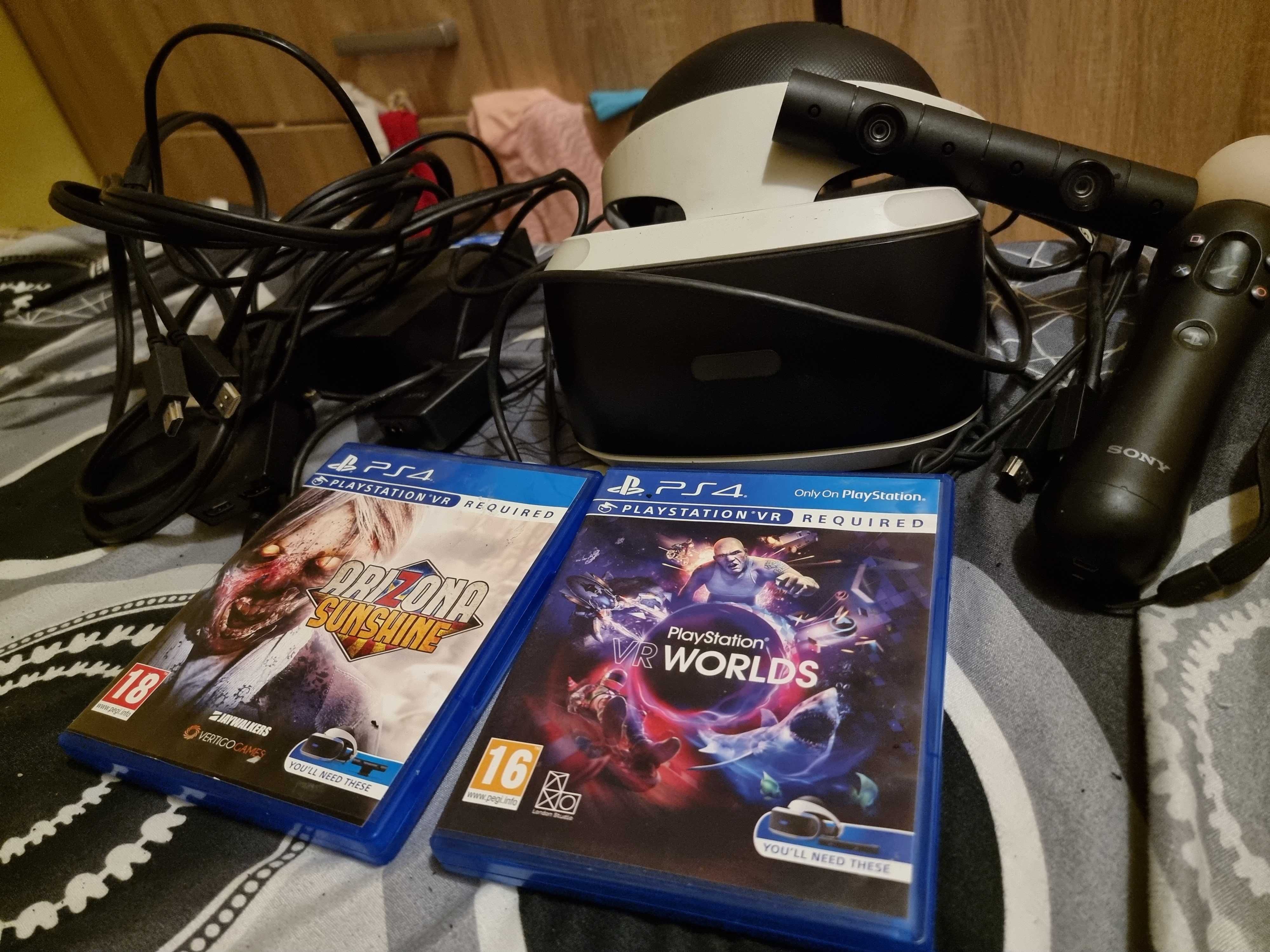 Playstation VR 1 cu maneta motion controler si 2 jocuri