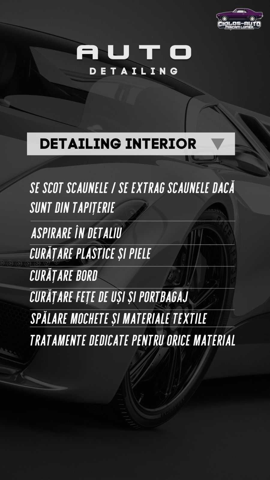 Polish auto/Protectie ceramica/Detailing auto/TIR/curatam tapiterii