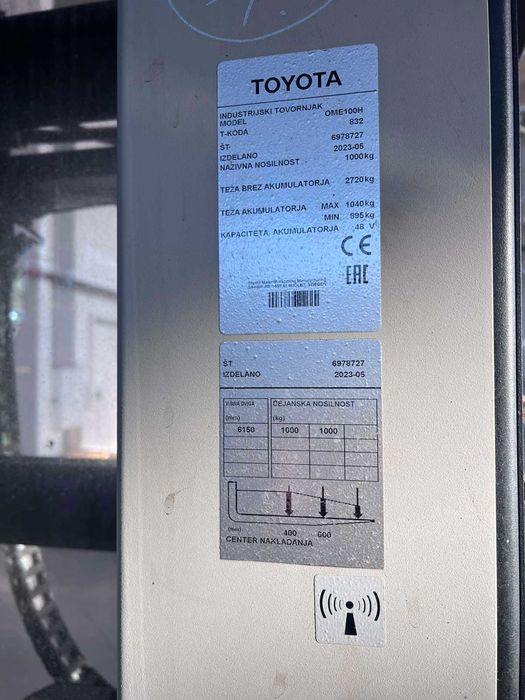 Toyota BT OME 100 H налични 2бр.