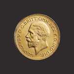 Moneda aur Half Sovereign, George al V-lea, 3,99 gr.,TVA 0%-IN STOC