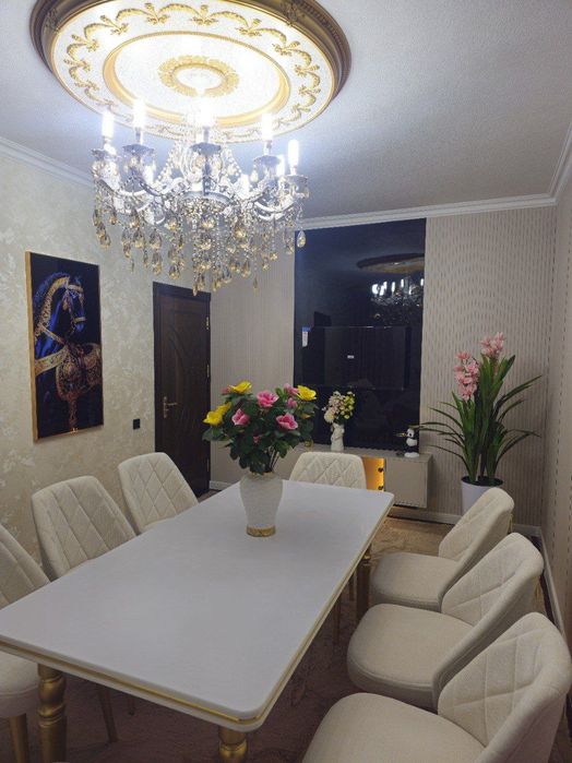 Ипотека. Чиланзар-10. 4/2/4. 82кв.м. Новый евро и новый мебель техника