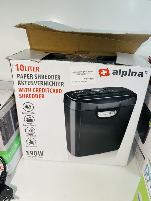 Alpina 190W - Distrugator Hartie