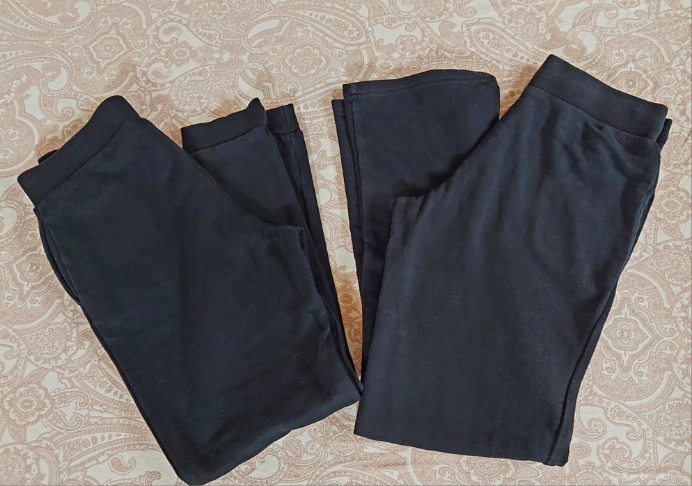 Set 2p pantaloni școală negri fata 10-11 ani