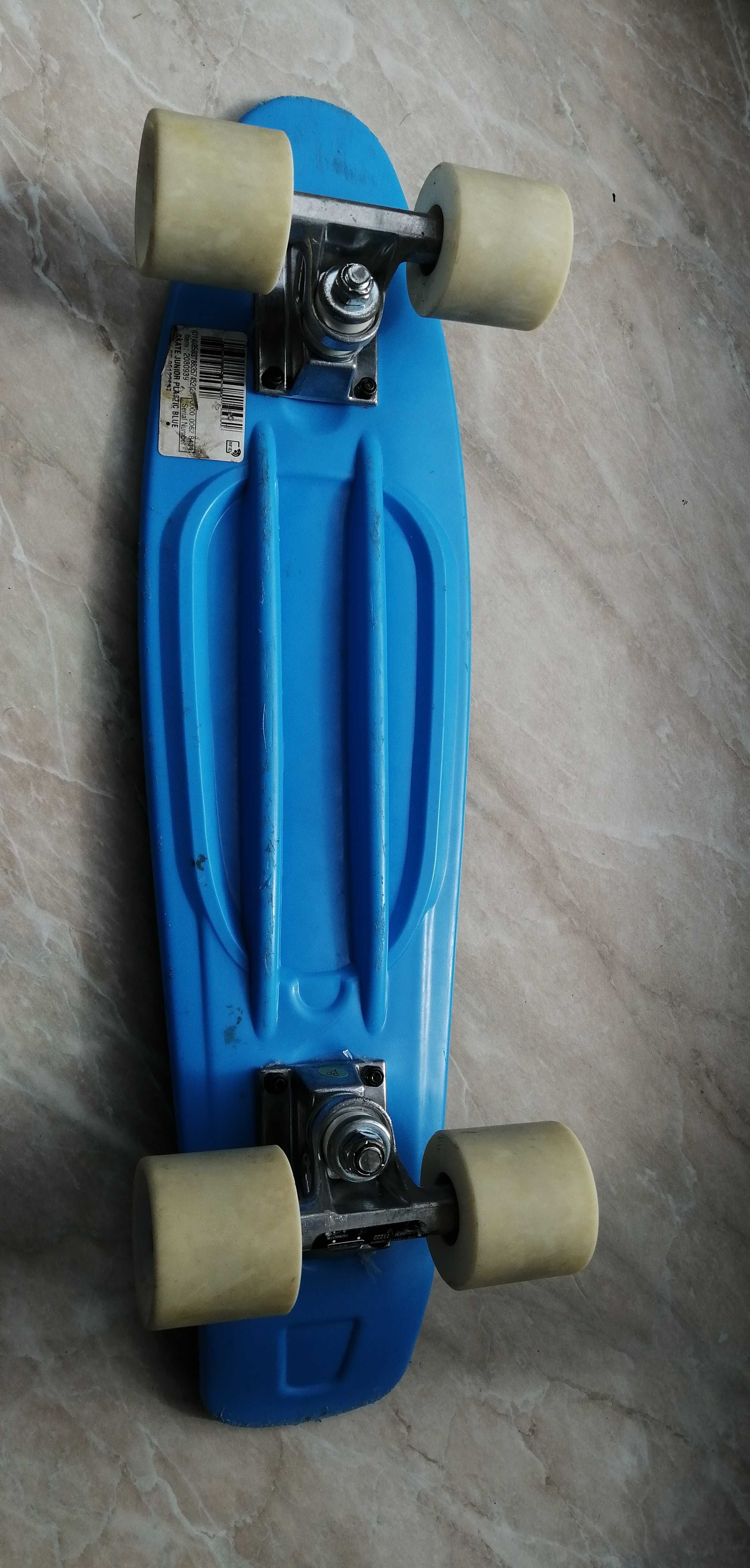 Детски мини скейтборд (scateboard) от пластмаса play 500, син