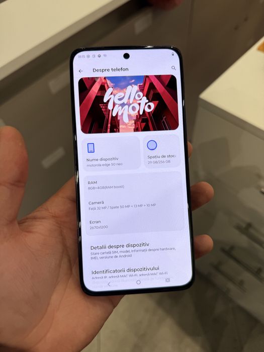 Motorola Edge 50 Neo 256GB 12GB RAM impecabil Garantie !