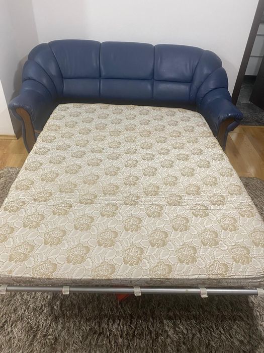 Set de două canapele albastre