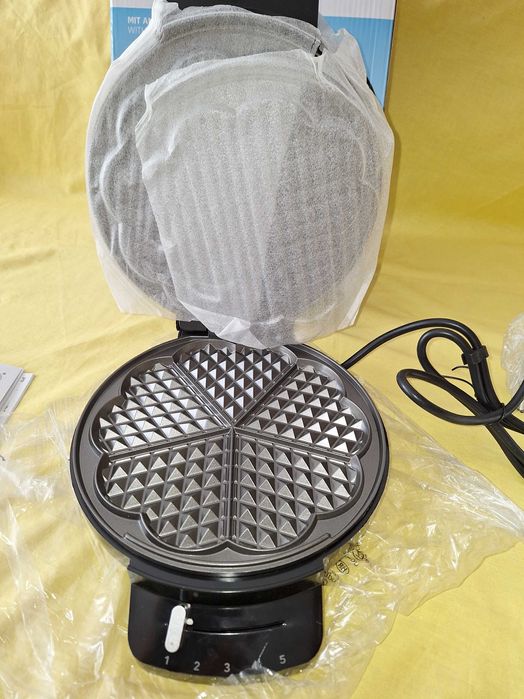 Aparat pentru preparat 5 gofre / vafe, 1200w, Placi antiaderente