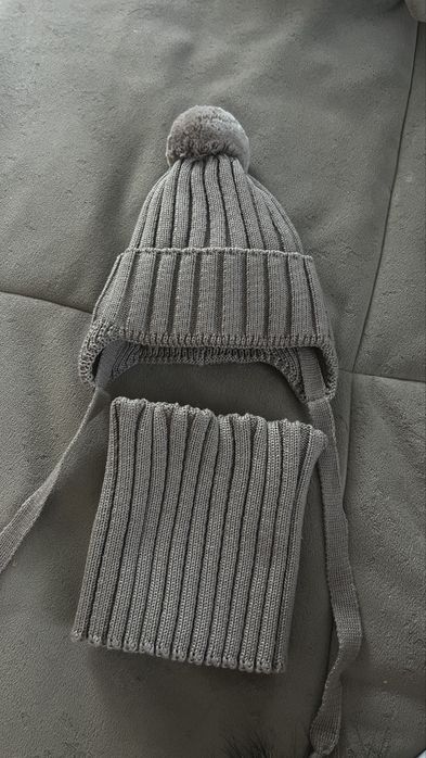 Шапочка и снуд зима детская и до годика