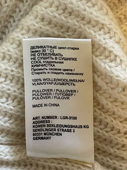 Pulover dama 100% lana Donna Lane M