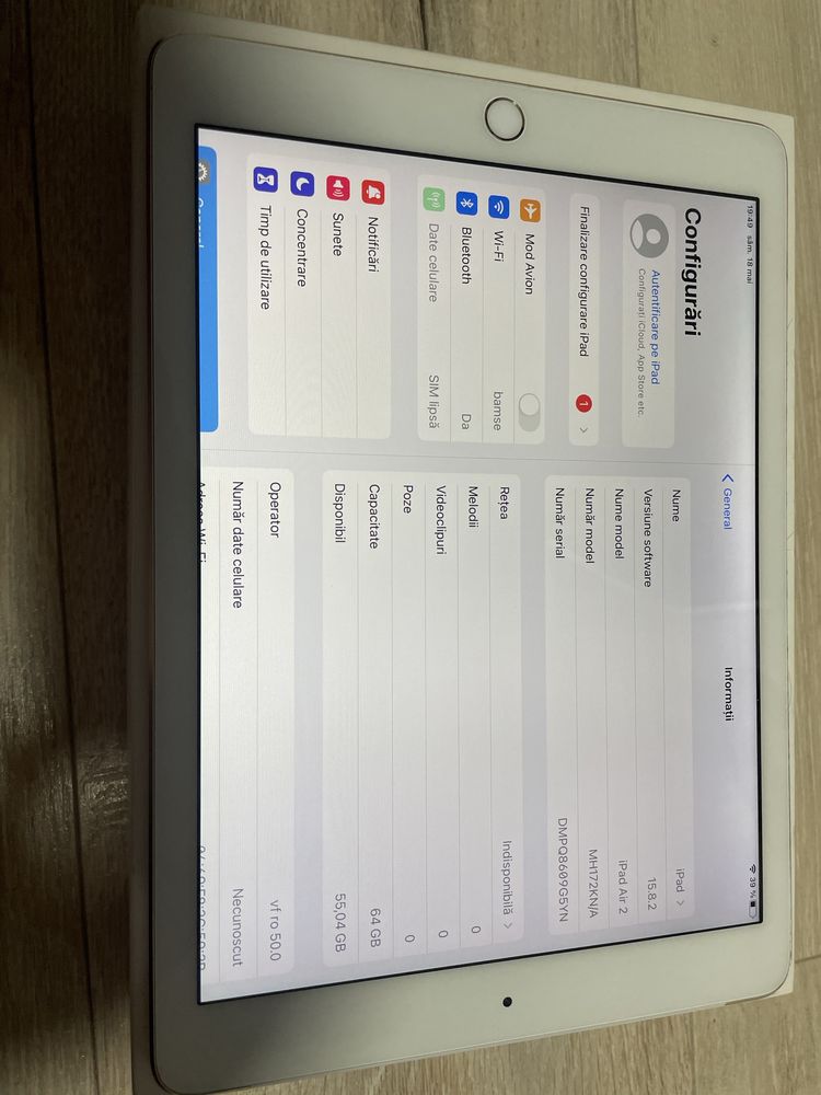 Tableta Apple iPad Air 2 Cellular, 64GB 4G